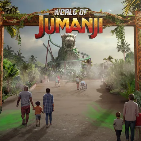 World Of Jumanji Entrance Portal Press Images